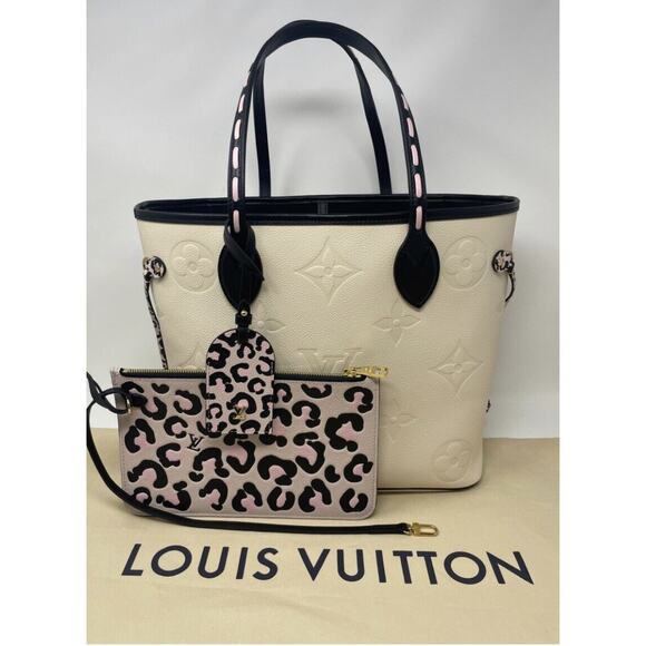 Louis Vuitton Neverfull Tote MM Ivory Leather - Picture 9 of 14